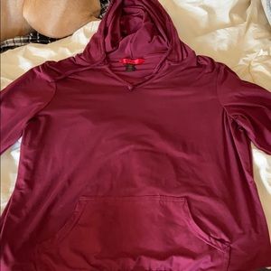 Long sleeve shirt with hood